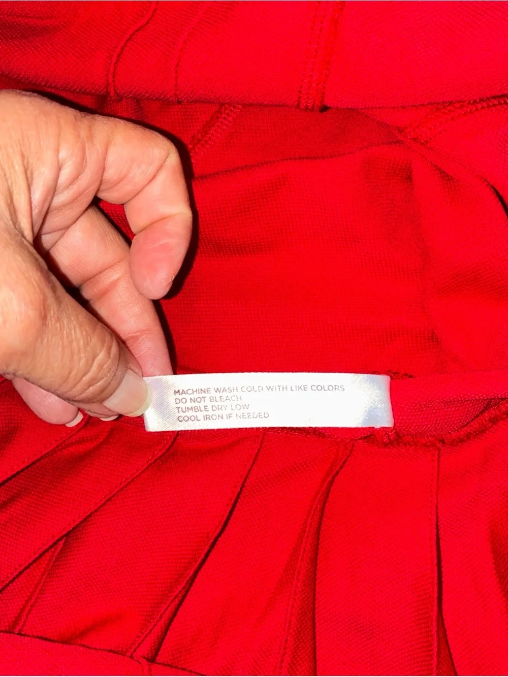 Tuckernuck Red Sleeveless V-Neck Midi Dress Red with White Trim XXL